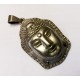 Ezüstözött Buddha üreges medál, Indiai ékszer dekoráció.