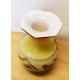 Fodros szájú multicolor Muránói váza Olaszországból. Hibátlan különlegesség.