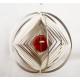 UNIVERZUM Modern Art Deco stílusú felfüggeszthető gömb stilizáció. Muránói üveggömbbel.