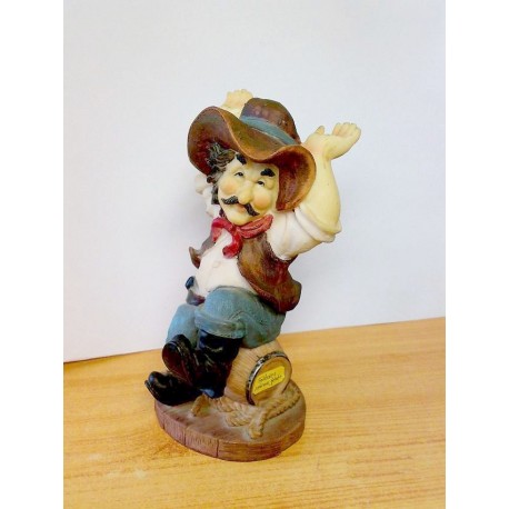 Dugóhúzótartó jókedvű cowboy figura, az ebédlőd kulcsfigurája.