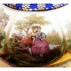 Vintage Germany ELW BAVARIA. Porcelán váza romantikus jelenetekkel, hibátlan.
