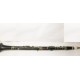 Régi grenadilla fából készült nagy méretű klarinét, Stowasser-Budapest jelzéssel.