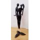 Egymásba feledkezve, Onix-fekete táncospár szobor Murano 1950-es évek, ritkaság a vitrinedbe.
