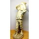Flamand Fiú-Leány, nagy méretű égetett gipsz mázas szobor páros, egyedi ritkaság.