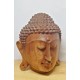 Buddha faragott természetes keményfa szobor Indonéziából. 21cm.