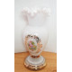 Gyönyörű fodros peremezésű Biedermeier Bohemia váza 1920-1950-es évek Csehország.