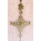 Ortodox kardos, és kétfejű sas alakos bronz felfüggeszthető gyertyatartó a távolkeletről.