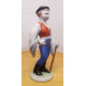 Favágó legényke. Herendi porcelán figura.