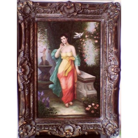 Latin szépség, mediterrán virágoskertben, a barokk romantika jegyében