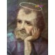 Franz Eder Szent család, antik festmény, 1872. XIX. századi Németalföldi Művész alkotása.
