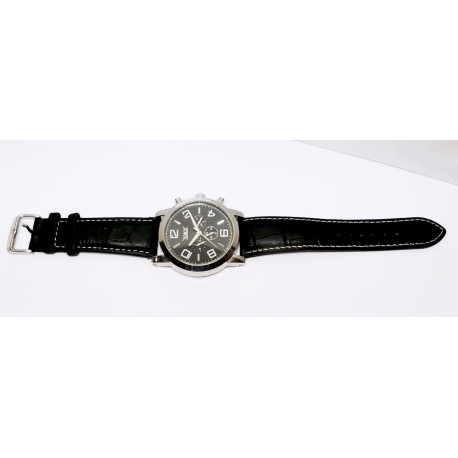 JarAgar Chronograph Fekete számlapos, naptáras méretes automata férfi karóra.