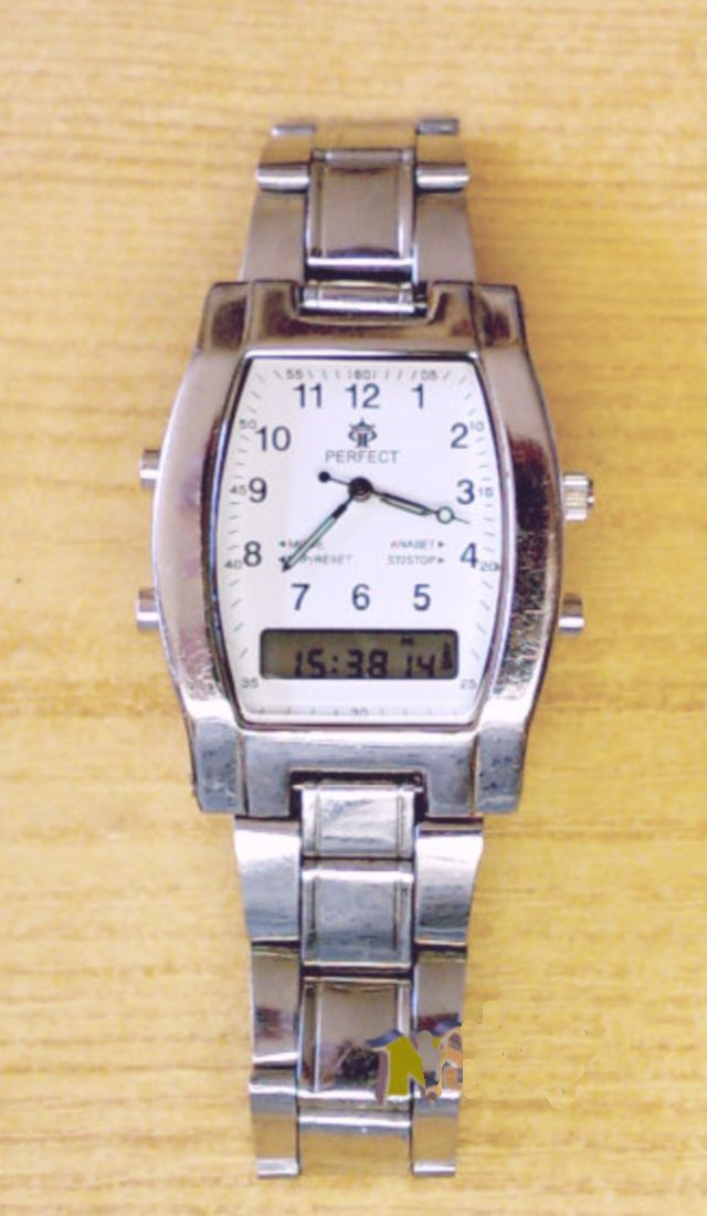Perfect Douplex Quartz elegáns klasszikus karóra